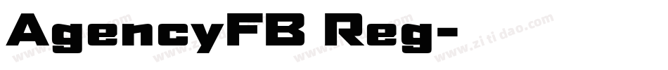 AgencyFB Reg字体转换